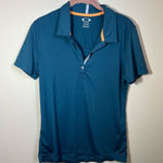 Oakley ✨  Women’s Teal Polo Shirt Medium Photo 0
