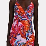 House of Harlow 1960 Women's Linen Blend Banana Print Jumpsuit Size Medium Wrap Red Photo 0