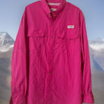 Magellan outdoors Magellan Outfitters pink fish gear ladies embroidered shirt - Size xl Photo 0