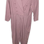 Vintage Naturelle Silk Jumpsuit‎ Pink Size L Photo 0