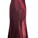 American Vintage Vintage Y2K Burgundy Satin Slip Dress Rhinestone Back Photo 0