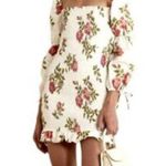 Reformation Hilary Smocked Mini Dress Jolie Size - XS Photo 0