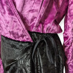 The Attico Velvet Wrap Dress Black Pink Size X Photo 7