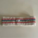 Vintage Retro Steffner Ski Headband Pure Pool White and Red Knit Ear Warmer Photo 1
