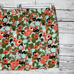 Lane Bryant Size 28 Garden Floral Print Cotton Blend Straight Pencil Skirt Photo 1