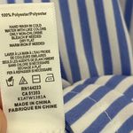 Bishop and Young NWT Blue & White Striped Wrap Blouse, Size XS Photo 5