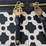 Spartina 449  Linen and Leather May River Onyx Crossbody Bag Black Cream Photo 11