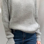 Vicolo Crewneck Sweater Balloon Sleeve Knit Mohair Acrylic Grey One Size Gray Size undefined Photo 0