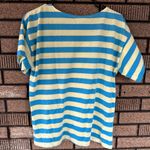 Vintage Emanuelle Striped Tee Blue & Yellow Short Sleeve (S/M) Photo 4