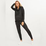 Motherhood Maternity  Hacci black marled cowl neck sweater tunic Photo 2