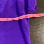 Lavender Brown  Purple Silk V Neck Short Sleeve Casual Top Women's XS Photo 6