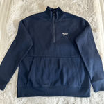 Reebok Women's Identity Brand Proud Quarter Zip Sweatshirt - Blue Size S Photo 0