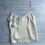 Banana Republic 100% Silk Floral Spaghetti Strap Tank Top S Photo 5