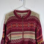 Free People  Cabin Fever Fair Isle Sweater Size Medium Photo 5