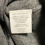 Joie  Sweater Gray Scoop Neck w/ Deep Back Lace Hem Knit Sz M GUC Cashmere Blend Photo 7