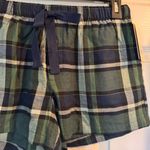 Stars Above Cozy Flannel Pajama Shorts Green Plaid Women’s Size Small NWT Photo 3