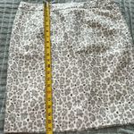 Ann Taylor Loft Gray White Silk Blend Animal Print Short Pencil Skirt Size 8 Photo 4