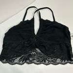 Aerie Black Lace Keyhole Front Bralette Photo 8