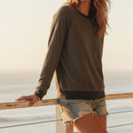 Sol Angeles  Grey Pullover Sweater Size Small NWOT Photo 0