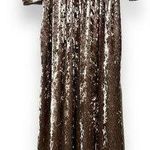 Wanna B  medium crushed velvet dress 3/4 sleeve elastic waist has pockets unlined Photo 0
