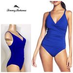 Tommy Bahama New. Cross Front One Piece Swimsuit. Regularly $149. Size 6 Photo 2