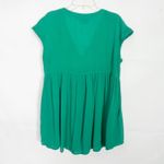 Anthropologie Vanessa Virginia Green Babydoll Long Line Top Size Small Photo 4