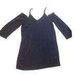 Everly  Off the Shoulder Navy Dress Photo 1