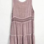 EnCreme Stonewash Babydoll Tank Dress Juniors M Romantic Coquette Beachy Travel Pink Size M Photo 6