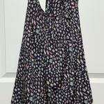 Y2K‎ Multicolor Sleeveless Ruffled Tank Top Blouse Medium Blue Beige Office Work Photo 0