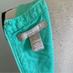 Banana Republic Sleeveless Linen Sheath Dress size 0 Green Coastal Preppy Mature Photo 3