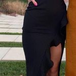 Windsor black formal maxi dress with ruffle slit worn for 3 hours Photo 1