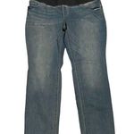 Old Navy Maternity‎ blue jeans size 16 straight leg stretch NWT  Photo 0