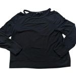 Athleta  Cutout Neck Sweatshirt in Black, Style 352951, Sz L Photo 10
