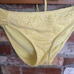 Mossimo Supply Co. Yellow Lace string Bikini Bathing suit Size L Size L Photo 1