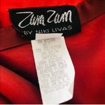 Elegant Strapless taffeta orange red sheer ribbon prom dress in misses s… Size undefined Photo 7