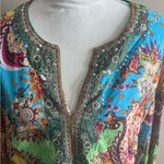 Saint Tropez West Multicolor Paisley Tunic size 1x Photo 3