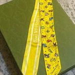 Christian Dior Silk Pixel Zodiac Mitzah Scarf Yellow Multicolor Photo 0