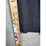 Vince  Womens Size 6 Pants Plaid Crop Tapered Leg Navy Blue Black Flat Front Zip Photo 8