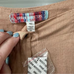 Urban Outfitters NWT  Helena Linen Blend Trouser Pants Beige Size 10 Photo 2