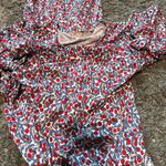 BODEN NWT Ruffle Paisley Jersey Midi Dress D0283 Size 4L Pockets Stretchy Waist Blue Photo 13