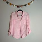 Lilly Pulitzer  Sea View 100% Linen Button Down Shirt in Urchin Pink Photo 1