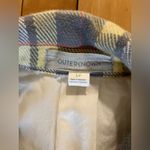 Outerknown Blanket Shirt Jacket Shacket in Yellow and Gray Plaid Photo 3