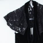 L'Agence Black Velvet Halter Jumpsuit Size 2 Photo 2