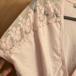 Forever 21 Baby pink cropped shortsleeved cardigan sweater woman’s size small Photo 1