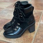 Kensie Zahara black lug Sole Boots Photo 2