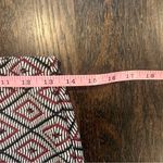 ZARA  Geometric Diamond Print Bodycon Mini Skirt – Black, Red & White Photo 2