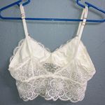 Aerie  Elegant White Lace Bralette Medium Photo 1
