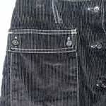 BDG  Black Corduroy Skirt with White Stitching Photo 4