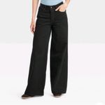 Universal Threads Mid-Rise Super Wide Leg Jeans - Black 12 Photo 3