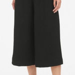 Gap  High Rise Cropped Wide-Leg Pants in Black Size 4 Tall Photo 0